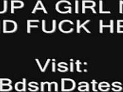 German teen dominates with ballbusting bdsm