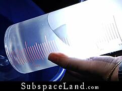 Big ass injection contrasts with bondage slut's bound state