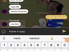 Bold Chilean girl intensely wants to suck two cocks for orgasm and squirting