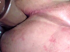 Deep anal insertion into tight ass.