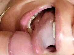 She rebels during deep throat, licking balls and ass for master. 😏