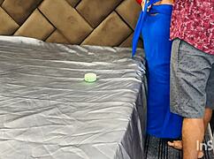 Mumbai back manager's wife called home to fuck and abused while fucking