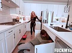 Handyman Cums On Tits Of Danae Mari And Tyler Cruise