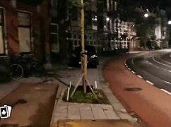 Amsterdam's bushy club turns into a public whore sex studio for hardcore adults.