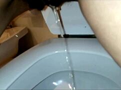 why does this big-ass brunette piss and cum with her ts friend?