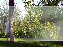 Two Sweet Naughty Angels Kiss And Eat Each Other's Pussies Outdoors Playfully