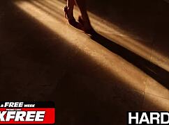 Blonde babe rides and deepthroats her long-distance bf in lingerie! 😘💦