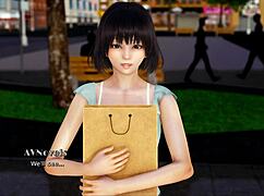 In my real desire series, an Indian brunette with a big ass plays a game