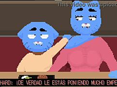 Animation features shoe target submissive in anal assfucking scene in español