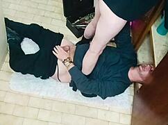 Plumber Fixes Her Sink And Gets Wet, She Admits Playfully