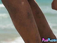 Nicole Fox feels exposed posing naked with perfect ass.