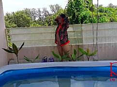 Is Regina Noir Teasing Underwater Domination Or Rough Sex In The Pool?