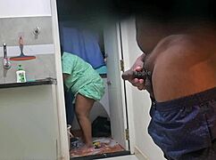 flashing dick to maid rasiya 😏