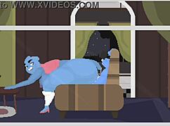 Animation features shoe target submissive in anal assfucking scene in español
