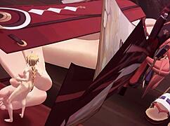 Yae Miko's huge feet tease