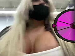 teen shows off in public outdoor spots