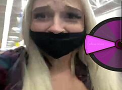 teen shows off in public outdoor spots