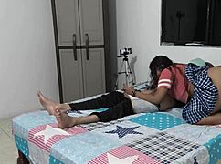 Intense valentines day fuck with favorite stepbrother's huge cock in dirty action