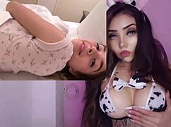 compartiendo la cama con la pequeña hermanastra horny teen orgasm