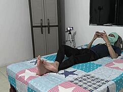 Intense valentines day fuck with favorite stepbrother's huge cock in dirty action