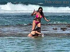 Two beauties enjoying the coral cove beach in cabo