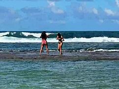 Two beauties enjoying the coral cove beach in cabo