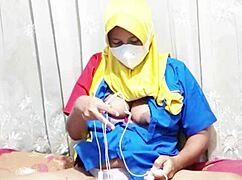 I saw this hijab girl masturbate before work at Indomaret