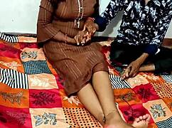 beautiful indian step mom pussy and ass fucked hard by step son