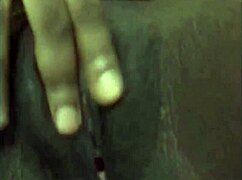 Ebony solo masturbation