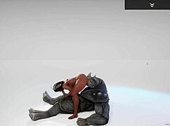 wild life - black big ass big tit milf jadeen gets pussy destroyed and fucked by rhinoman