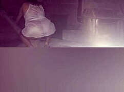 stepmom masturbates alone at home!