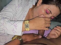 my blonde whore sucks my dick hard