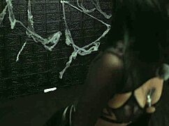 Having fun with my girl after the halloween party