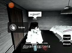Roblox whore flaunts big ass in seductive sex