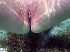 multiple underwater creampies in the pool