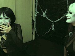 Having fun with my girl after the halloween party