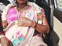 indian housewife cheats in car with telugu dirty talks during intense sex and orgasm
