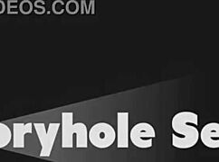 hot asian slurps on cock after cock at the gloryhole