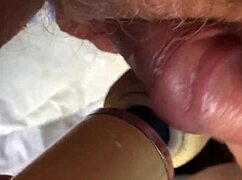 Cum After Vibrator Teases Soft Cock With Intense Pleasure