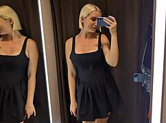 See-Through Try On Haul at Mall! Transparent Clothes Public Fetish!