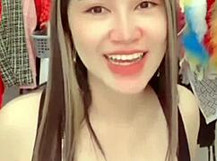 A teen with large breasts in a sexy pose