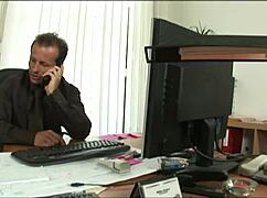 She Visits Boss At Office For Intense Anal Sex
