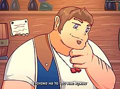 Russian crossdressing gangbang with creampie and cumshot