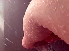 Hot aesthetic stepsis enjoys a relaxing shower in sunny los angeles