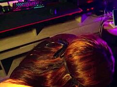 My roommate saw me playing video game but wanted dick in pussy