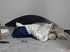 A Horny College Girl Masturbates Live for Cash