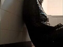 Sophie La Larve, my slave, in ultimate mummification and fellatio