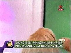 team ronaldinhas striptease super positive 2001, clothes ripped off
