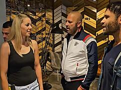 Christen Courtney In 3 On 1 DP Gagging Deepthroat Ass To Mouth Rough Sex Cum In Mouth!