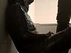 Sophie La Larve, my slave, in ultimate mummification and fellatio